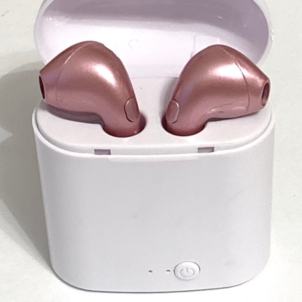PINK Earbuds Talk Music Share Bluetooth Headphones
